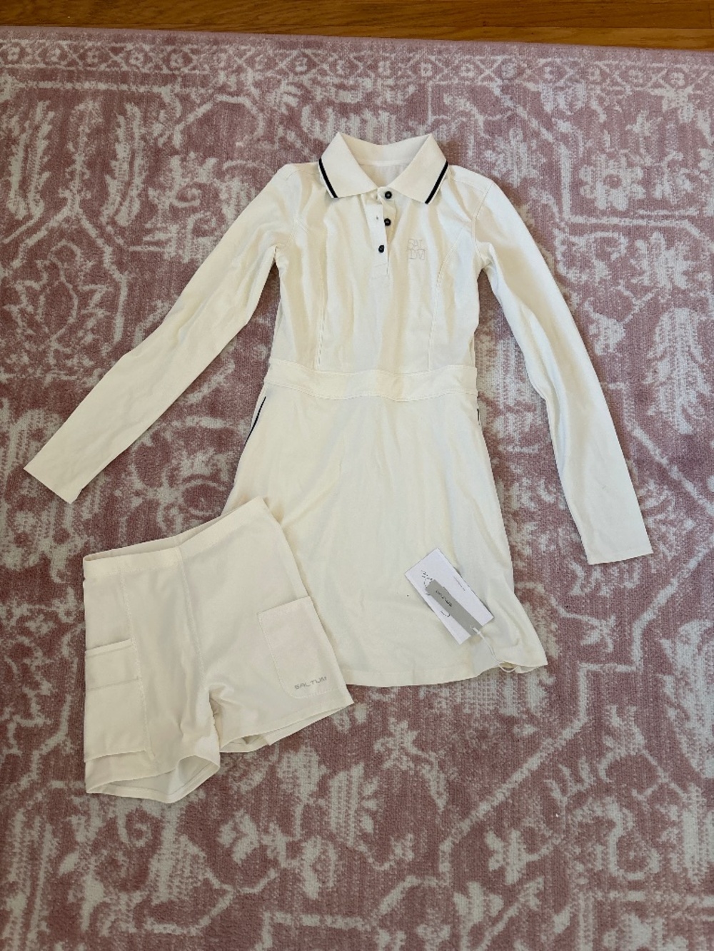 Saltum Long Sleeve Polo (golf or tennis) Collar Dress w/optional shorts